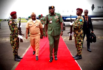 COAS arrives in Liberia for 69th Armed Forces Day