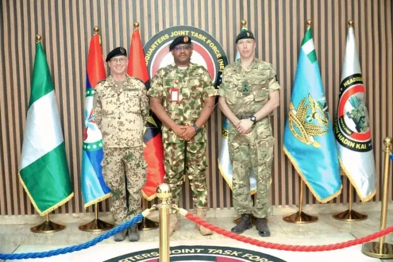 Counter-terrorism: UK, German defence attachés visit theatre command in Borno