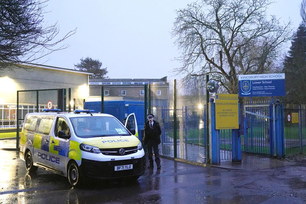 UK police arrest teen suspect after double stabbing at school