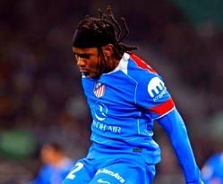 Super Eagles forward Ademola Lookman reacts to goal, assist on Atletico debut