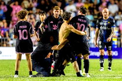 Messi knocked down by fan in Puerto Rico pitch invasion