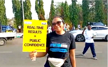 Protesters storm National Assembly over electronic transmission of results