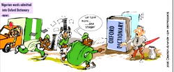 Cartoon: “Shege promax” for English dictionary; what word do you suggest?