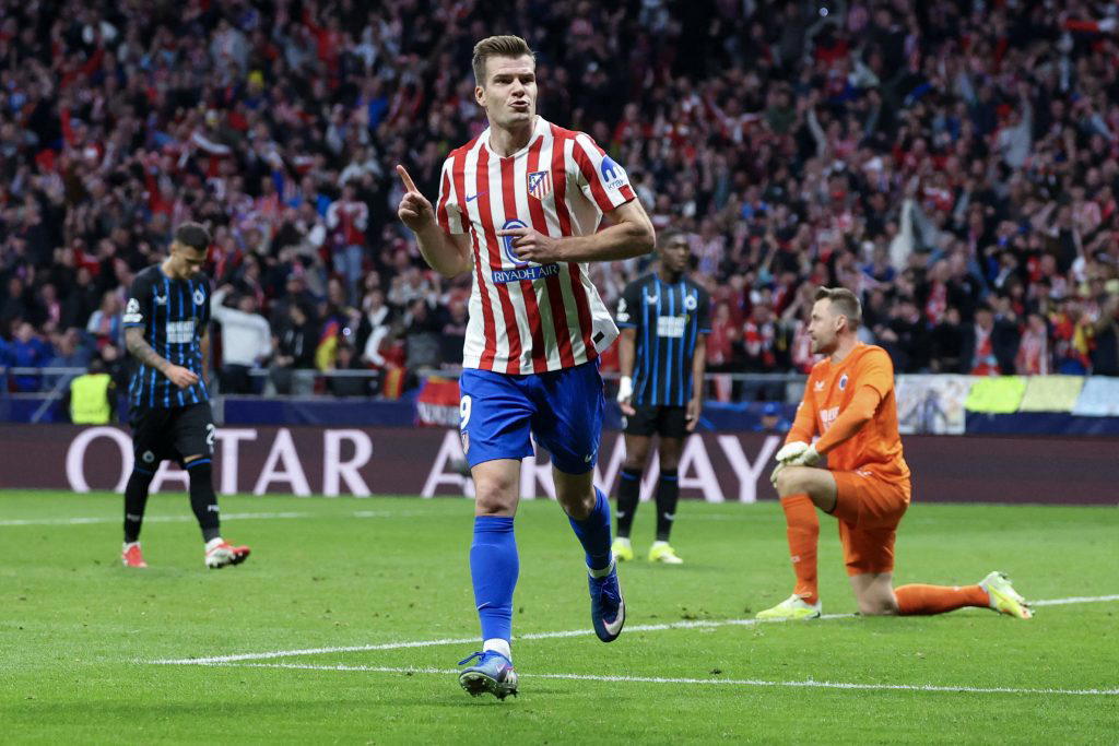 Sorloth treble helps Atletico past Brugge into Champions League last 16