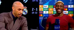 [VIDEO] ‘How bodi’ – Thierry Henry charms Osimhen with Pidgin