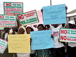 17 Ogoni communities protest resumed oil exploration