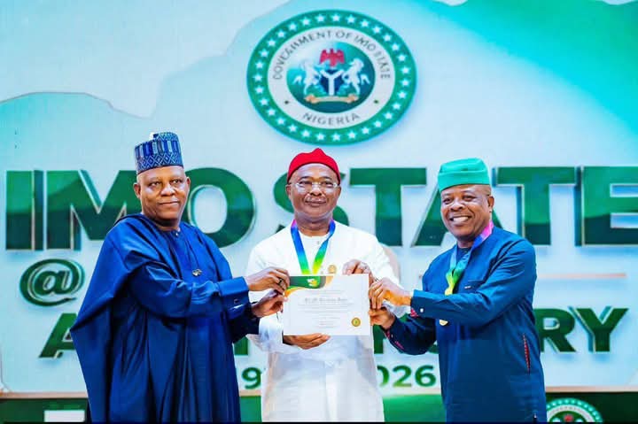 Imo @ 50: Udenwa, Okorocha absent as Uzodimma honours past governors