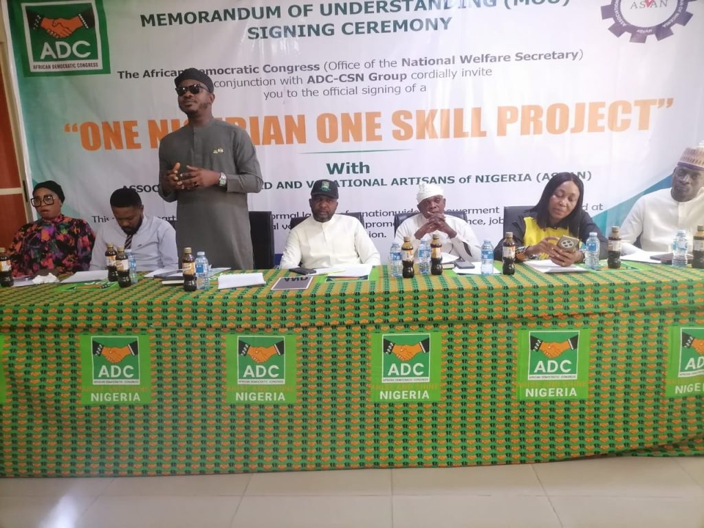 ADC to FG: End handouts, empower youths with skills to fix unemployment