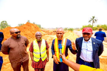 Gov. Mbah inspects 44.1km Enugu-Opi-Nsukka Road dualisation project