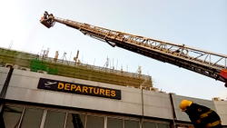 MMIA fire: 14 trapped persons rescued, building to undergo integrity check — FAAN