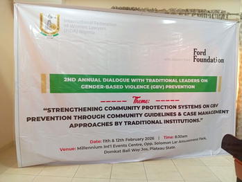 Traditional leaders partner FIDA to curb GBV, harmful practices in Plateau
