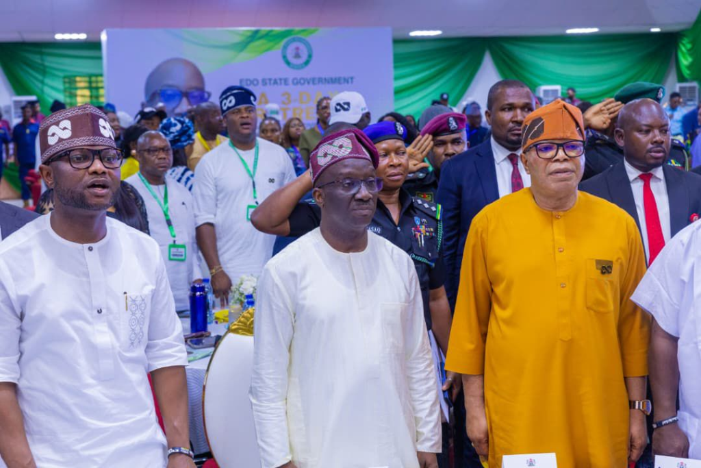 Okpebholo cautions against corruption, stresses hard work at retreat for appointees