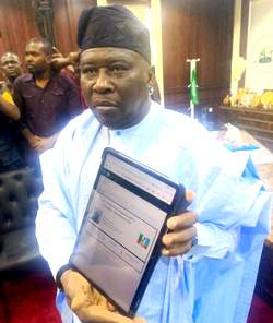 Just in: Adamawa governor Fintiri officially joins APC