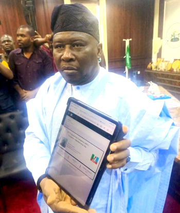 Just in: Adamawa governor Fintiri officially joins APC
