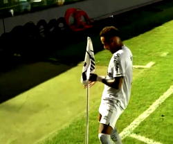 Video: Neymar hits Vinicius Jr celebration after scoring for Santos