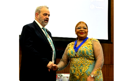 Florence Okonkwo shines at London Rotary E-Club induction