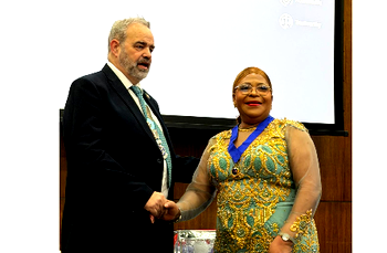 Florence Okonkwo shines at London Rotary E-Club induction