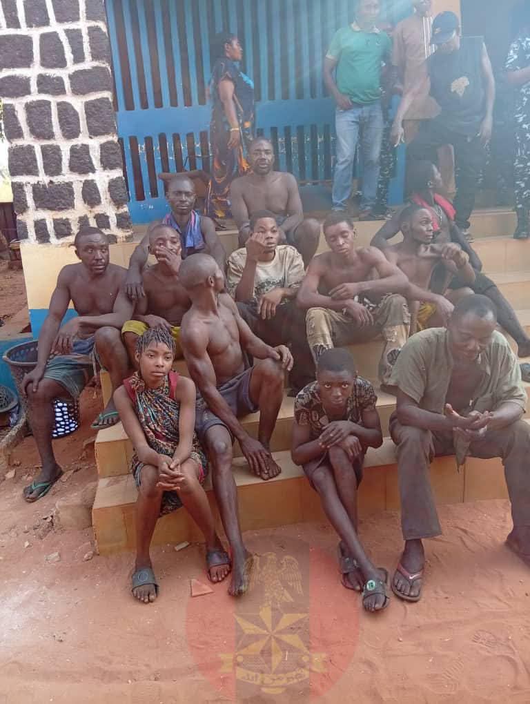 Law enforcement agents free 12 abducted individuals from Enugu woodland captivity