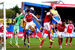 Arsenal survive FA Cup scare to keep quadruple dream alive