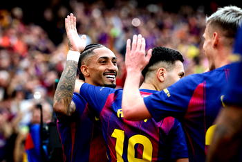 Raphinha bags hat-trick as Barcelona thrash Sevilla 5-2