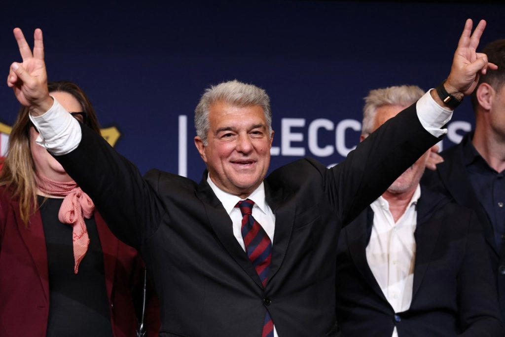 Laporta reelected Barca president for next five years