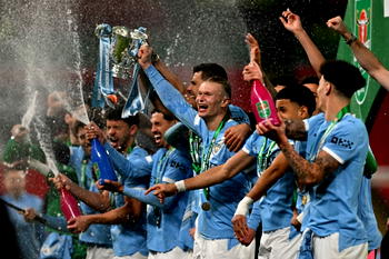 Man City defeat Arsenal in League Cup final as O’Reilly bags brace