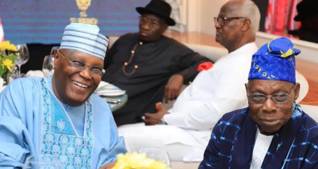 Atiku felicitates with Obasanjo on 89th birthday