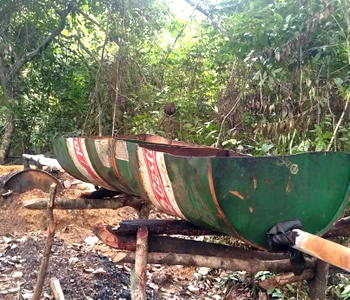 Navy recovers over 20,000 ltr of crude oil from illegal refining site in Bonny