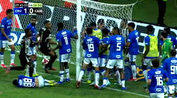 Chaos in Brazil football final as 23 players see red