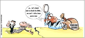 Cartoon: “But if you can sing ‘On your mandate…'”