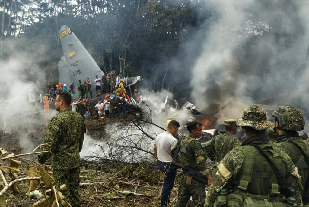 Colombia military says 80 troops believed dead in plane crash Colombia military says 80 troops believed dead in plane crash