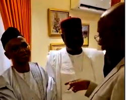 Videos: El-Rufai arrives home, Amaechi visits