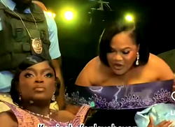 Video: Funke Akindele snubs Toyin Abraham at Iyabo Ojo’s movie premiere