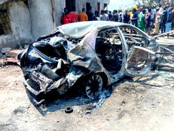 Just in: Gas explosion rocks filling station in Calabar