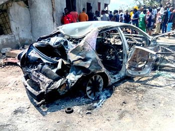 Just in: Gas explosion rocks filling station in Calabar