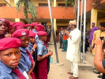 Gbajabiamila distributes educational materials to students in 23 Surulere schools