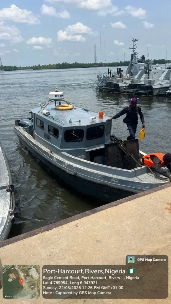 Navy intercepts illegal product, apprehend eight suspects in Rivers Navy intercepts illegal product, apprehend eight suspects in Rivers