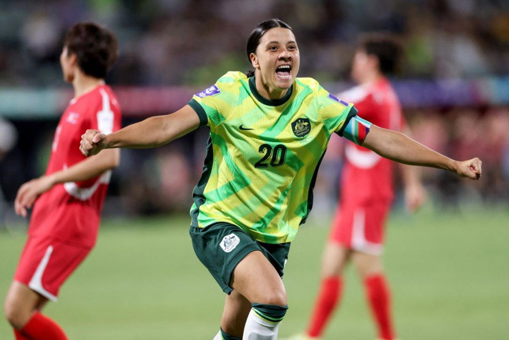 Sam Kerr eyes fifth World Cup in 2027 as Australia qualify