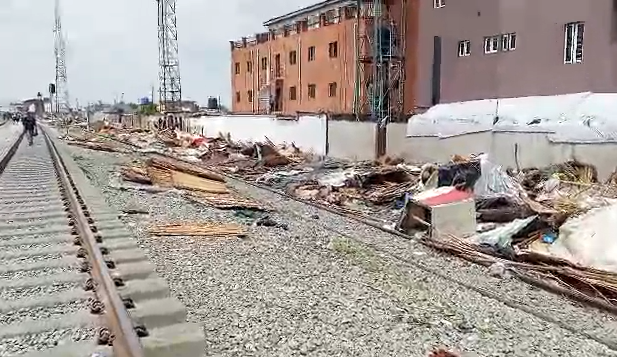 Miscreants attack Lagos taskforce, set railway ablaze