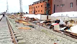 Miscreants attack Lagos taskforce, set railway ablaze