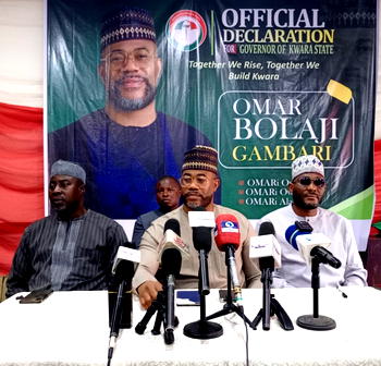 Kwara 2027: Omar Gambari, son of Buhari’s ex-chief of staff, declares gov interest