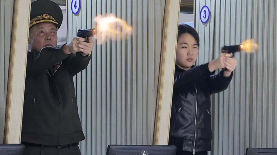 North Korea unveils image of leader’s daughter firing pistol