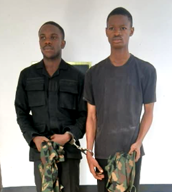 Navy hands over suspected impersonators to police in Calabar