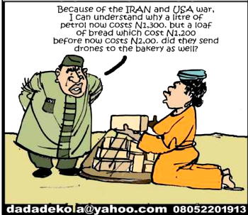 Cartoon: Iran and Agege bread