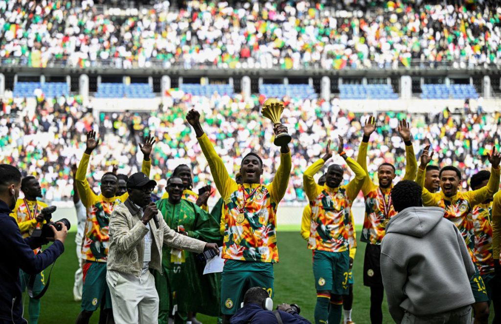 Senegal parade AFCON trophy at Stade de France, despite being stripped of title