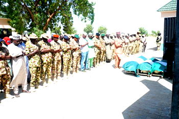 Soldiers killed in Borno terrorists’ attack buried