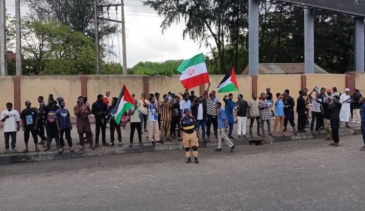 Protesters storm Lagos over Iranian leader’s death
