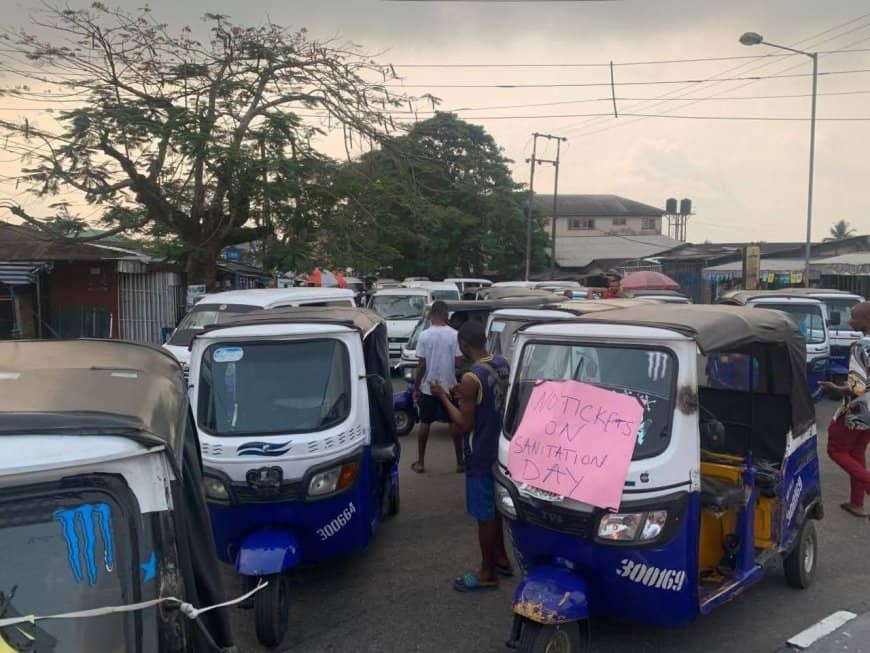 Calabar tricycle operators protest high ticket rates