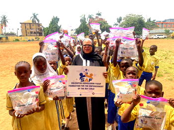 SAF Ramadan Outreach: Foundation donates food items, others to pupils, security personnel