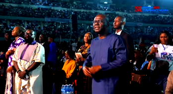 Sanwo-Olu receives prayers as he attends Next Level Prayers Conference in Lagos